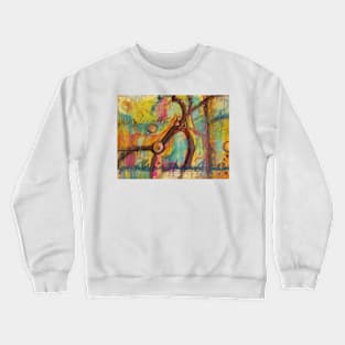 Trying to Forget Pastel Abstract Painting Crewneck Sweatshirt